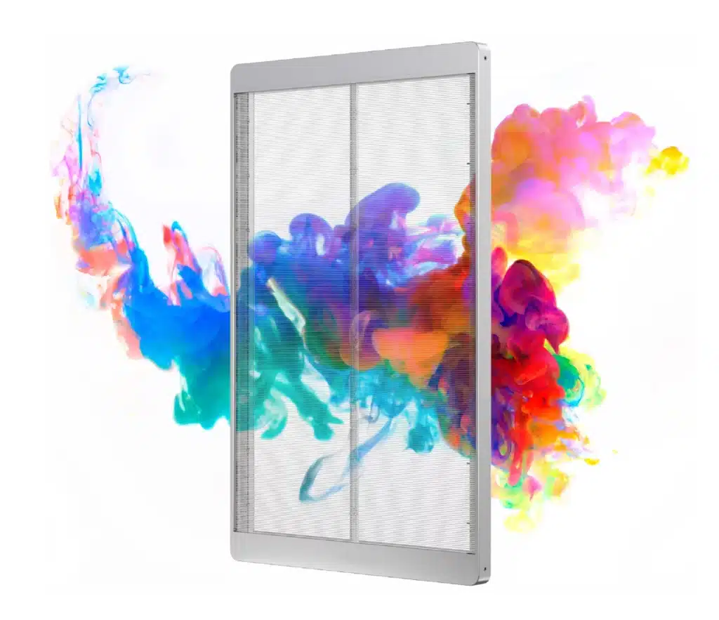 Poster LED transparent