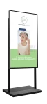 Ecran vitrine sur stand